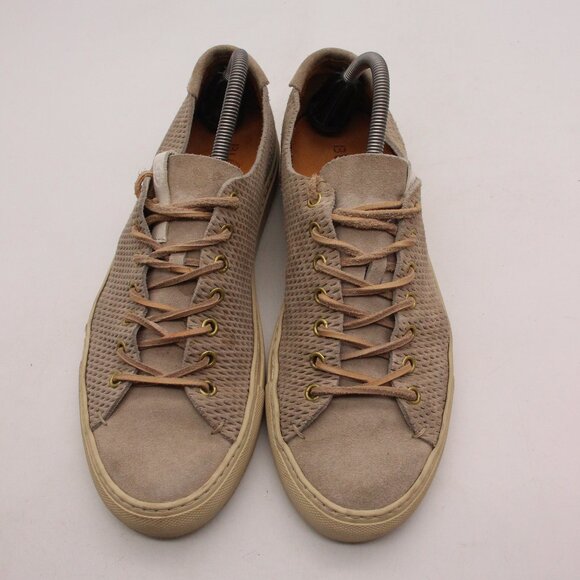 Buttero Shoes Mens Size 10.5 Lace Up Sneaker Tan Leather - Picture 2 of 10